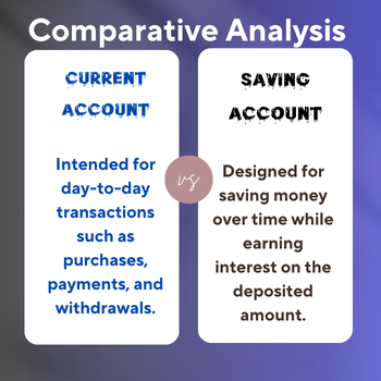 Current Account And Saving Account